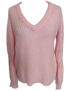 Oversize růžový svetr Vero Moda
