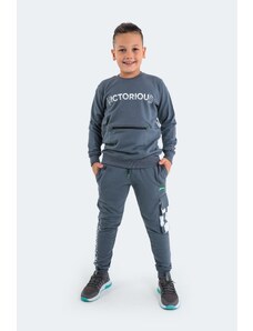 Slazenger Dion Unisex Kids Tracksuit Suit Dark Gray