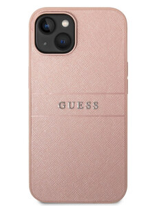 Apple iPhone 14 Pro Guess PU Leather Saffiano pouzdro růžová