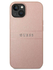 Apple iPhone 14 Plus Guess PU Leather Saffiano pouzdro růžová