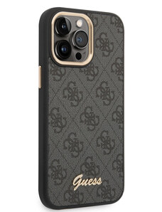 Apple iPhone 14 Pro Guess PC/TPU 4G Metal Camera Outline pouzdro černá