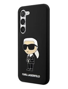 Samsung Galaxy S23 Karl Lagerfeld Liquid Silicone Ikonik NFT pouzdro černá