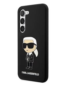 Samsung Galaxy S23 Plus Karl Lagerfeld Liquid Silicone Ikonik NFT pouzdro černá