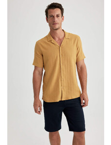 DEFACTO Modern Fit Resort Neck Short Sleeve Shirt