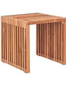 Nordic Living Teakový odkládací stolek Peagie 40 x 40 cm