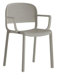 Pedrali Béžová plastová jídelní židle Dome 266