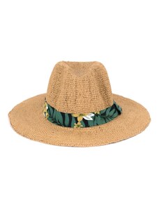 Art of Polo Letní klobouk s mašlí se vzorem rostlin