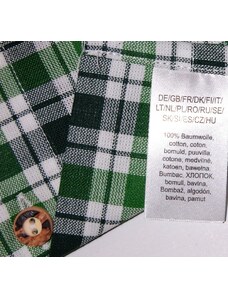 Orbis textil Orbis košile dámská zelená kostkovaná 3314/5 krátký rukáv (V) Varianta: 39/40