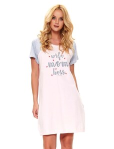 DN Nightwear Mateřská noční košile Love mom růžová