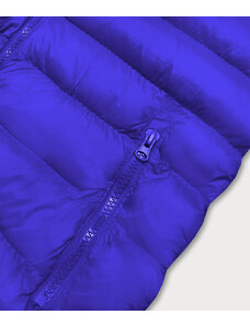 J.STYLE Krátká dámská prošívaná vesta v chrpové barvě (23077-184)