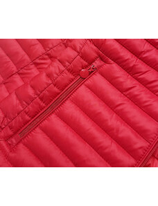 Libland Červená prošívaná bunda s kapucí (LD-7218)