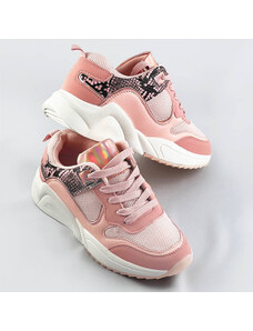 Růžové dámské sportovní boty (6348)