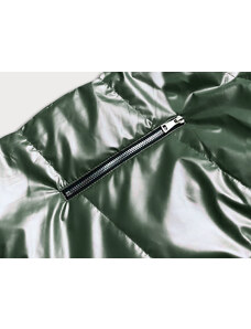 S'WEST Zelená dámská rozšířená oboustranná vesta (B8005-10)