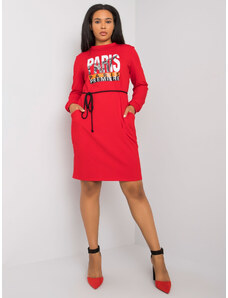 Fashionhunters Červené bavlněné šaty od Lareen