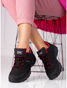 DK Exkluzívní trekingové boty černé dámské bez podpatku