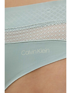 Dámská tanga QF6047E 5G0 mátová - Calvin Klein