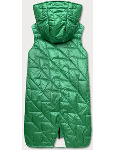 S'WEST Zelená prošívaná dámská vesta (B8127-82)