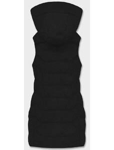 S'WEST Černá dámská vesta s kapucí (R8133-1)