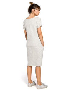 Šaty BeWear B050 Light Grey