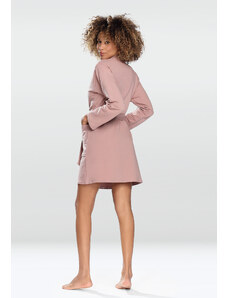 DKaren Housecoat Pola Powder Pink