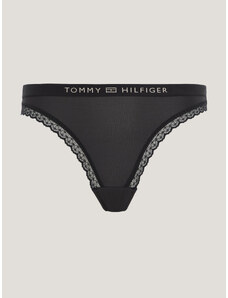 Dámské kalhotky TONAL LOGO LACE BRIEFS UW0UW04183BDS černá - Tommy Hilfiger