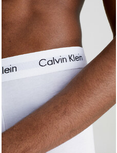 Pánské trenky 3 Pack Low Rise Trunks Cotton Stretch 0000U2664GI03 červená/bílá/modrá - Calvin Klein