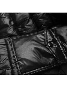 W COLLECTION Krátká černá dámská zimní bunda (YP-20129-1)