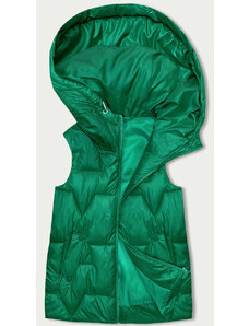 S'WEST Zelená dámská vesta s kapucí (B8171-82)