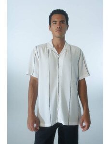 DEFACTO Regular Fit Viscose Printed Short Sleeve Shirt