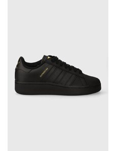 Kožené sneakers boty adidas Originals SUPERSTAR XLG černá barva