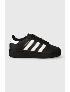 Kožené sneakers boty adidas Originals Superstar XLG J černá barva, IG0278