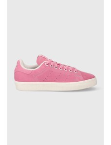 Semišové sneakers boty adidas Originals Stan Smith CS J růžová barva, IG7675