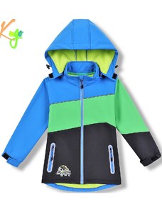 KUGO-Chlapecká softshellová bunda FORMULE Modro zelená