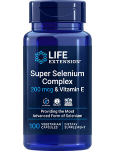 Life Extension Super Selenium Complex & Vitamin E 100 ks, vegetariánská kapsle