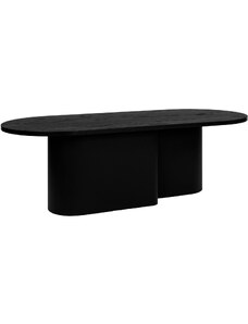 noo.ma Černý dubový konferenční stolek Looi 115 x 50 cm