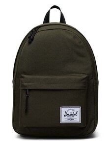 Batoh Herschel Classic Backpack zelená barva, velký, hladký