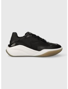 Sneakers boty Calvin Klein CLOUD WEDGE LACE UP černá barva, HW0HW01647
