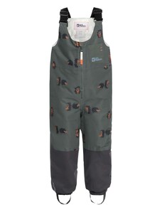 Dětské zimní sportovní kalhoty Jack Wolfskin GLEEL 2L INS PRINT BIB šedá barva