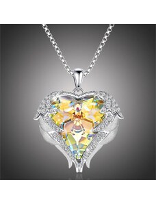 Éternelle Náhrdelník Swarovski Elements Angel Wings Yellow - andělská křídla