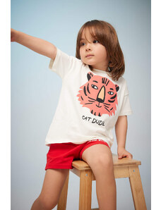 DEFACTO Baby Boy Animal Pattern Short Sleeve T-Shirt