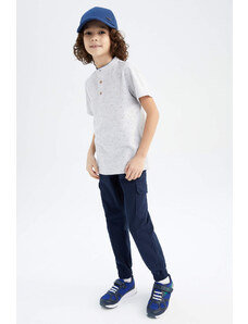 DEFACTO Boys Cargo Jogger Gabardine Sustainable Trousers