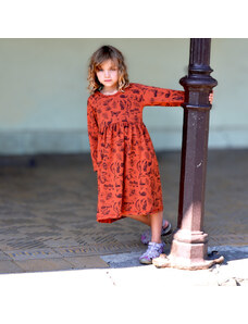 Crawler Organická bavlna šaty dlouhý rukáv dětské V lese