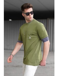 Madmext Men's Khaki T-Shirt 5806