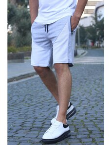 Madmext Gray Men's Basic Capri Shorts