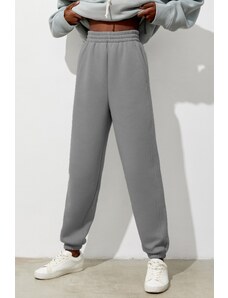 Madmext Women's Dyed Gray Comfort Fit Sweatpants