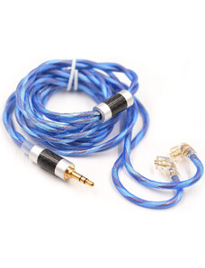 KZ 90-10 OCC 498 Core vylepšující kabel 0,75mm C-pin, 3,5mm Jack, bez mikrofonu