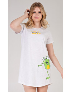 Vienetta Dámská noční košile s krátkým rukávem Frog