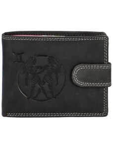 DELAMI Luxusní pánská kožená peněženka Evereno, blíženci
