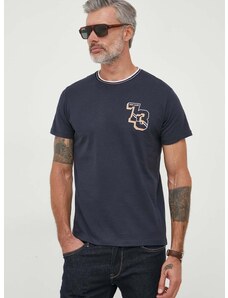 Bavlněné tričko Pepe Jeans WILLY tmavomodrá barva, s potiskem