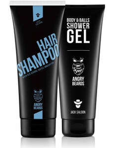 Angry Beards Shower set Urban Twofinger Šampón 250 ml + Sprcháč 230 ml